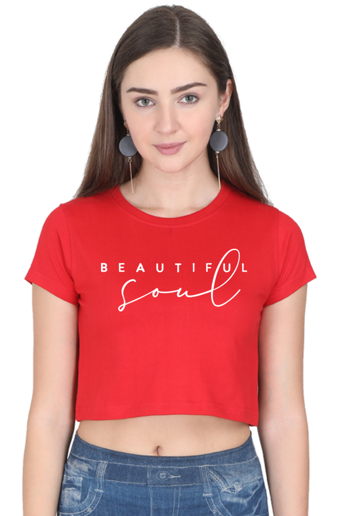 BEAUTIFUL SOUL - PRINTED CROP TOP