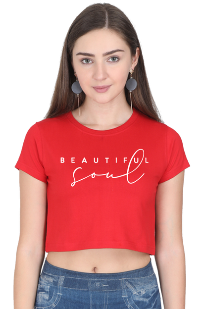 BEAUTIFUL SOUL - PRINTED CROP TOP