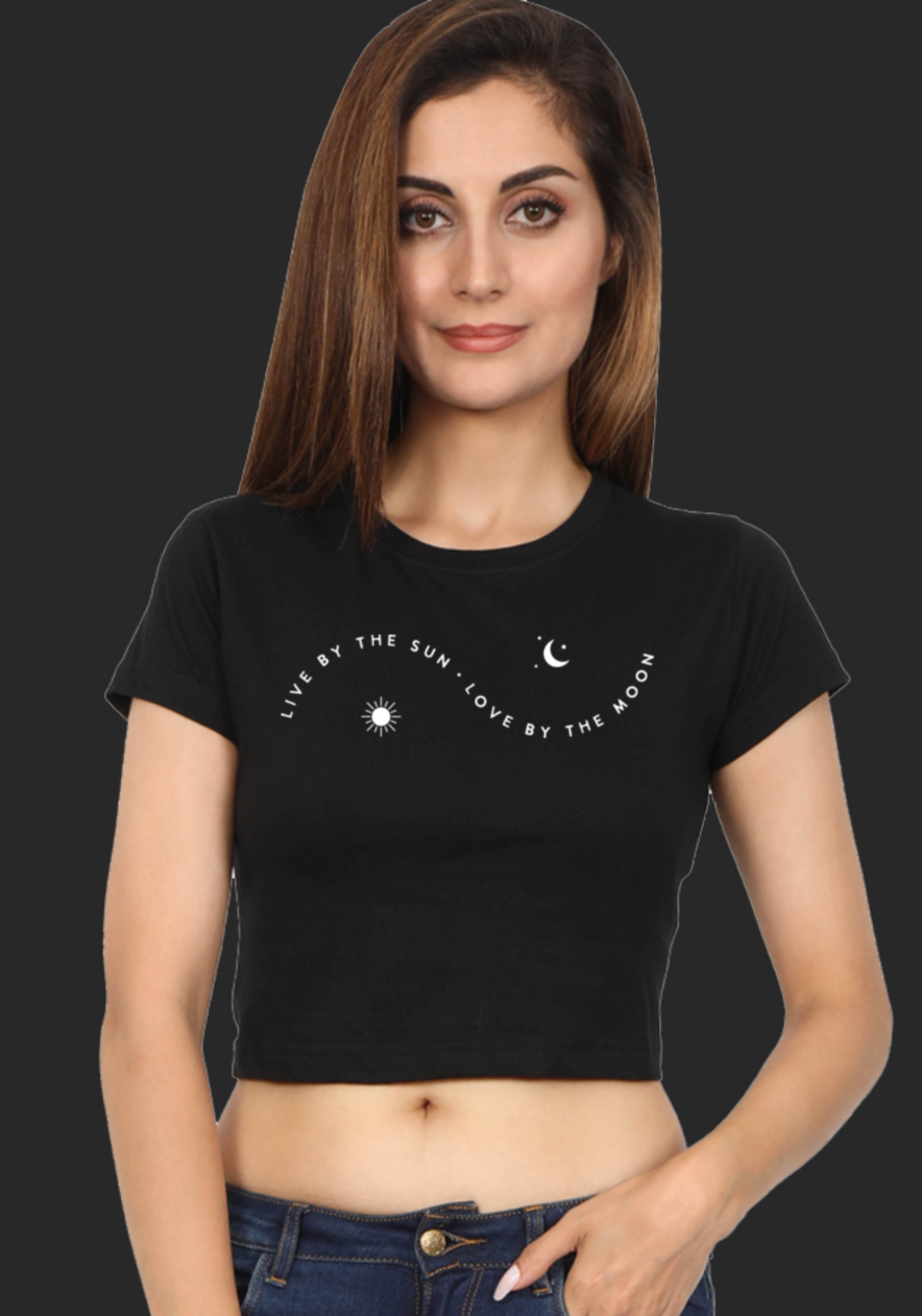 LOVE LIVE - PRINTED CROP TOP