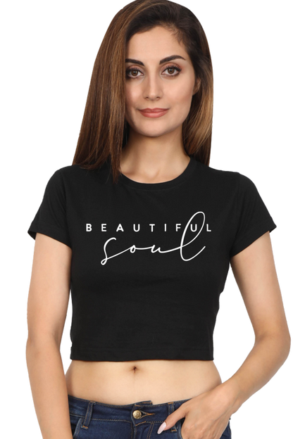 BEAUTIFUL SOUL - PRINTED CROP TOP