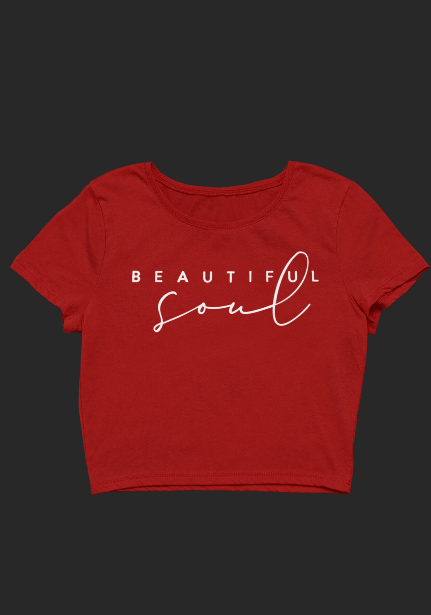 BEAUTIFUL SOUL - PRINTED CROP TOP