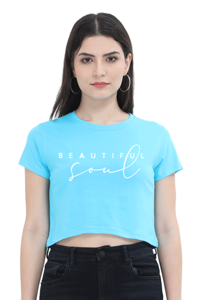 BEAUTIFUL SOUL - PRINTED CROP TOP