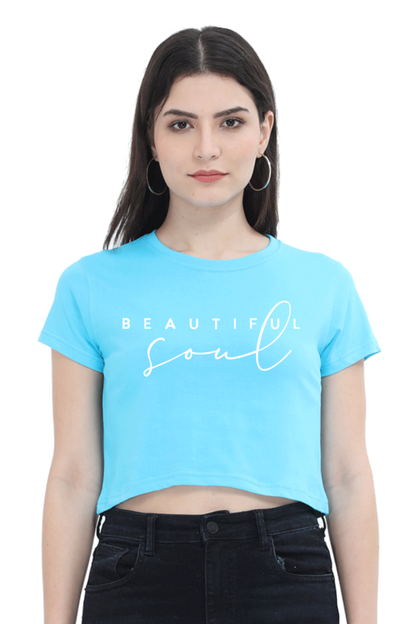 BEAUTIFUL SOUL - PRINTED CROP TOP