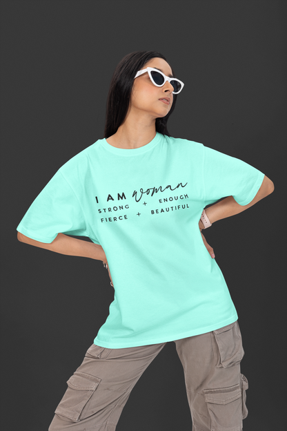 I AM WOMAN - CLASSIC OVERSIZED TEE